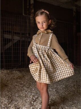 Soor Ploom Eloise Pinafore gingham size 8